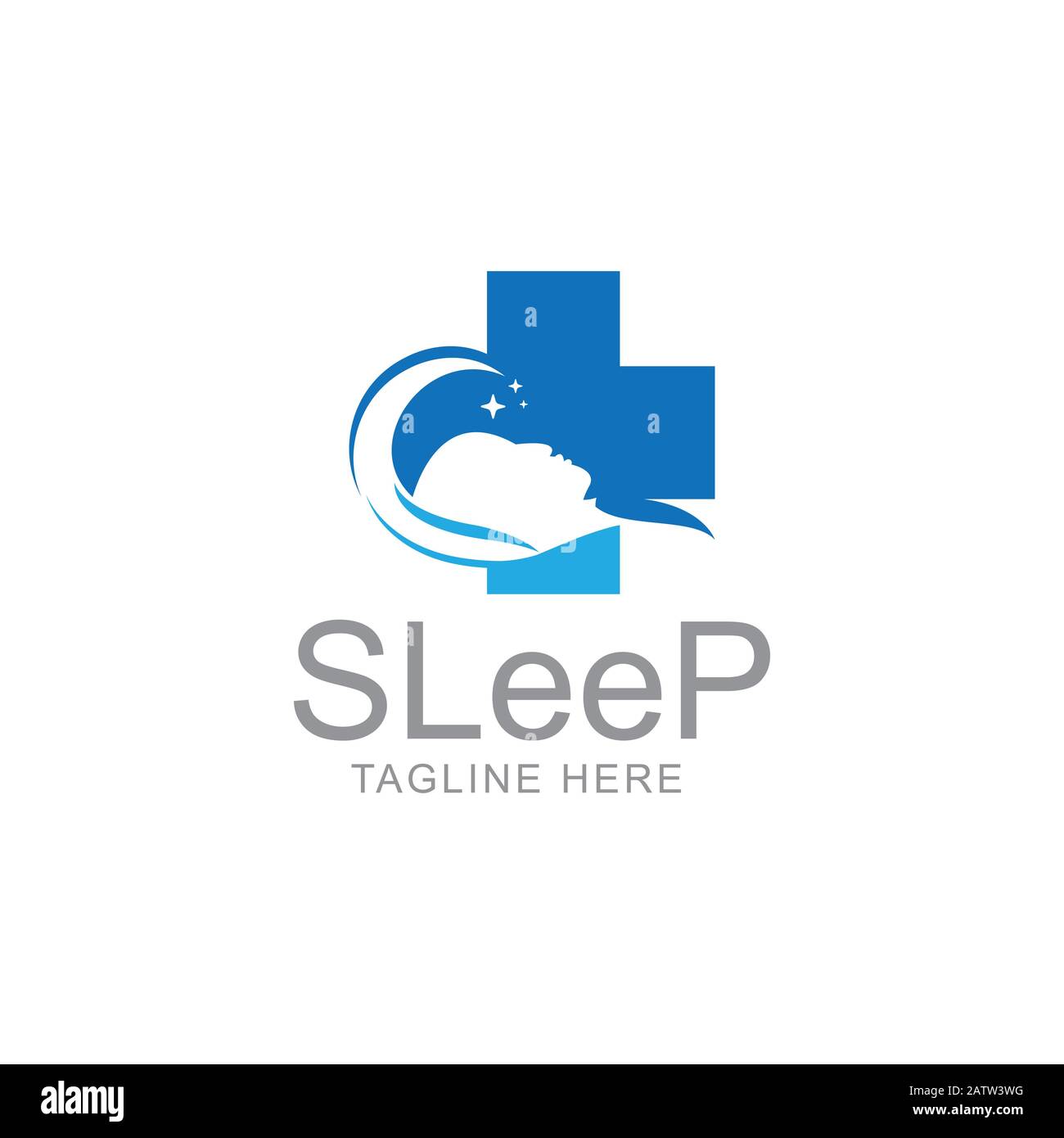vecteur du logo sleep care. modèle d'icône. Illustration de Vecteur
