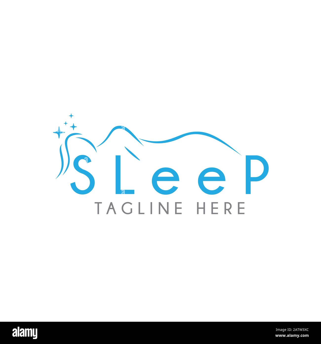 vecteur du logo sleep care. modèle d'icône. Illustration de Vecteur