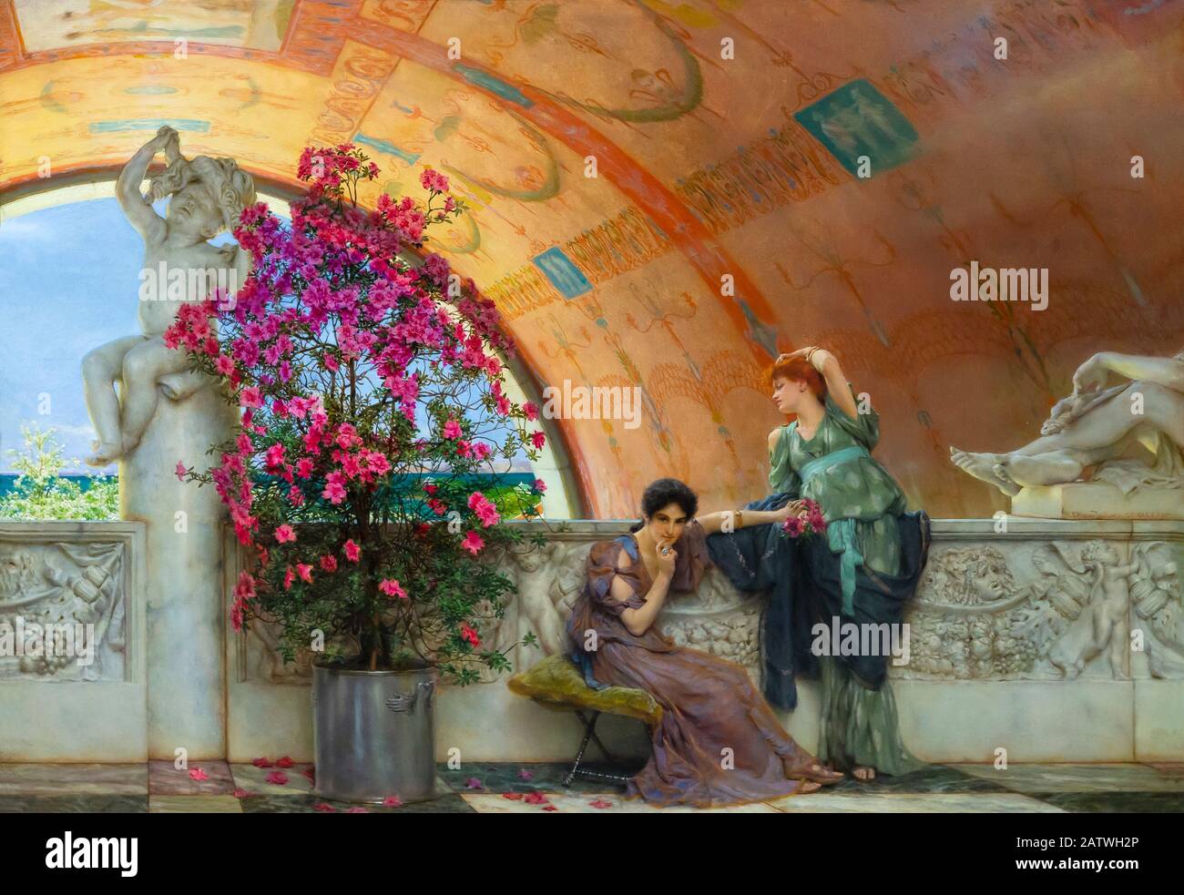 Rivaux Inconscients, Lawrence Alma-Tadema, 1893, Banque D'Images