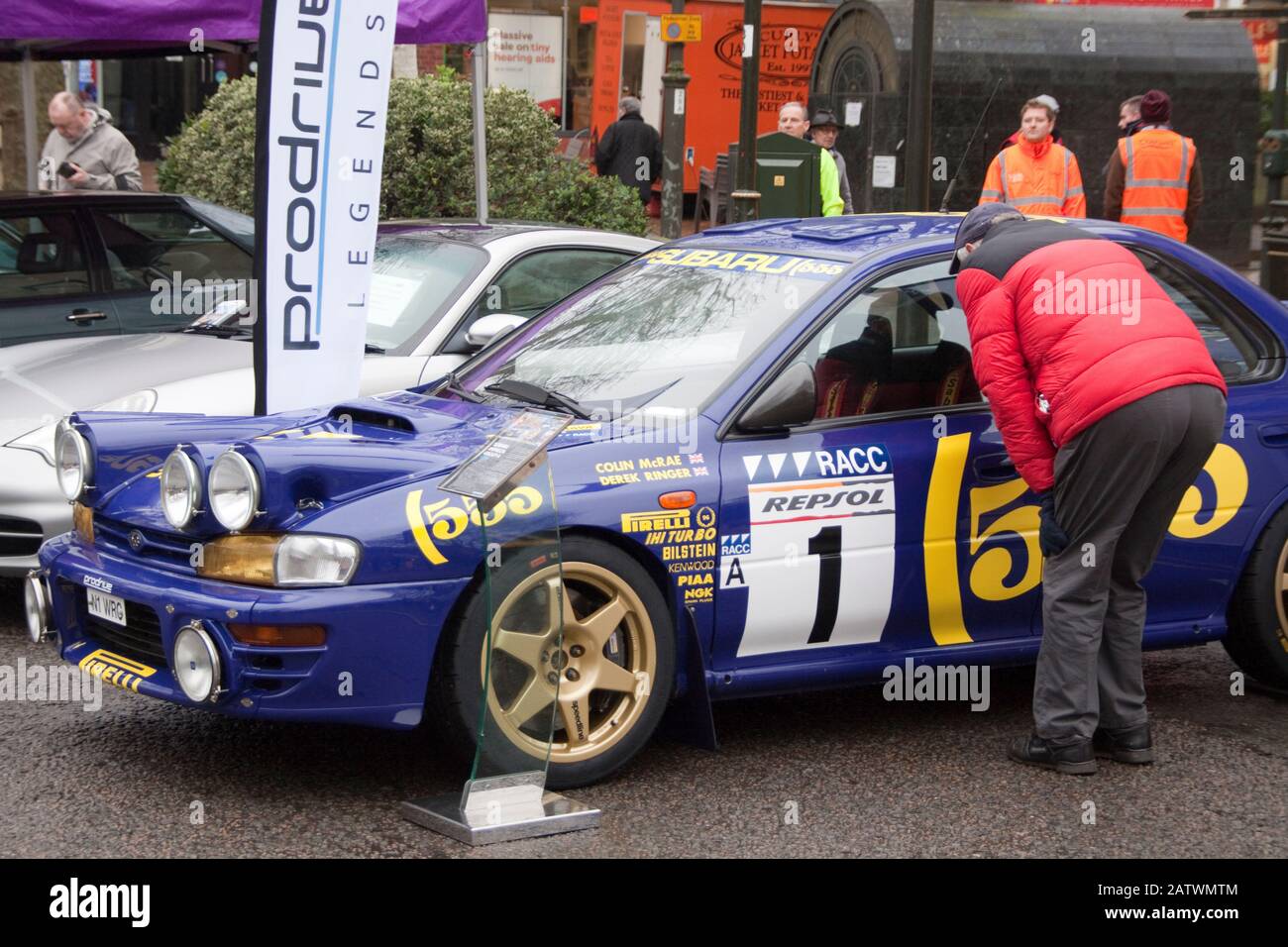 Monte Carlo Rally Banbury 2020 Static Display Subaru Banque D'Images