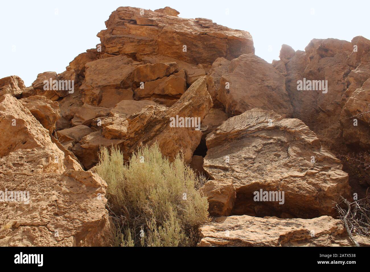 Diversité du type de rochers dans le parc national de Dghoumes Banque D'Images