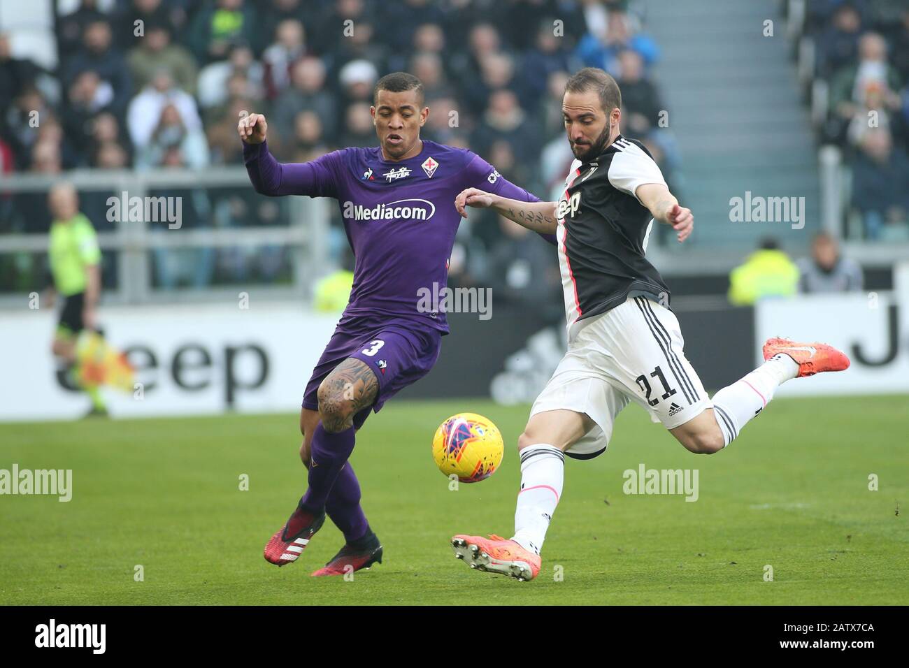 Turin, Italie. 02 février 2020. 21 gonzalo higuain (juventus) pendant Juventus FC vs ACF Fiorentina, série italienne UN match de football à Turin, Italie, 02 février 2020 crédit: Agence de photo indépendante/Alay Live News Banque D'Images