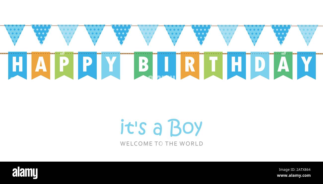 Sa carte de salutation de bienvenue pour l'accouchement illustration vectorielle EPS10 Illustration de Vecteur