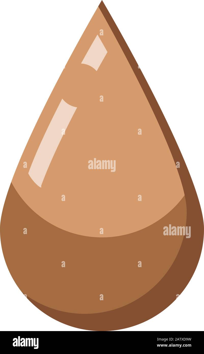 Toussez l'icône de goutte de sirop, style isométrique Illustration de Vecteur
