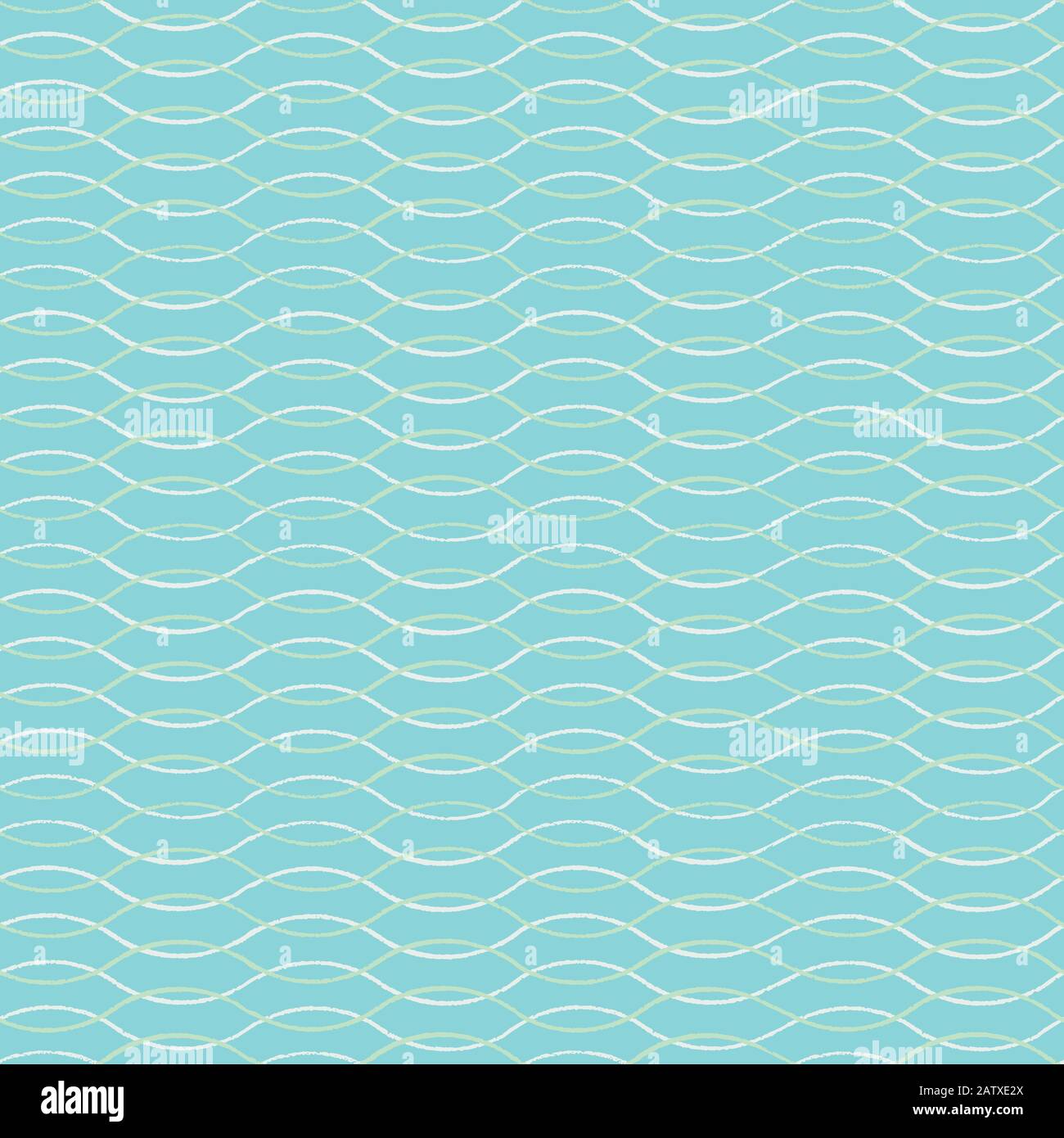 Vecteur abstrait géométrique ondulée motif de ligne, mer et été humeur sur fond turquoise. Motif costal sur la plage pour vos vacances. Contexte de la nature. Imprimé, tissu, fixe. Illustration de Vecteur