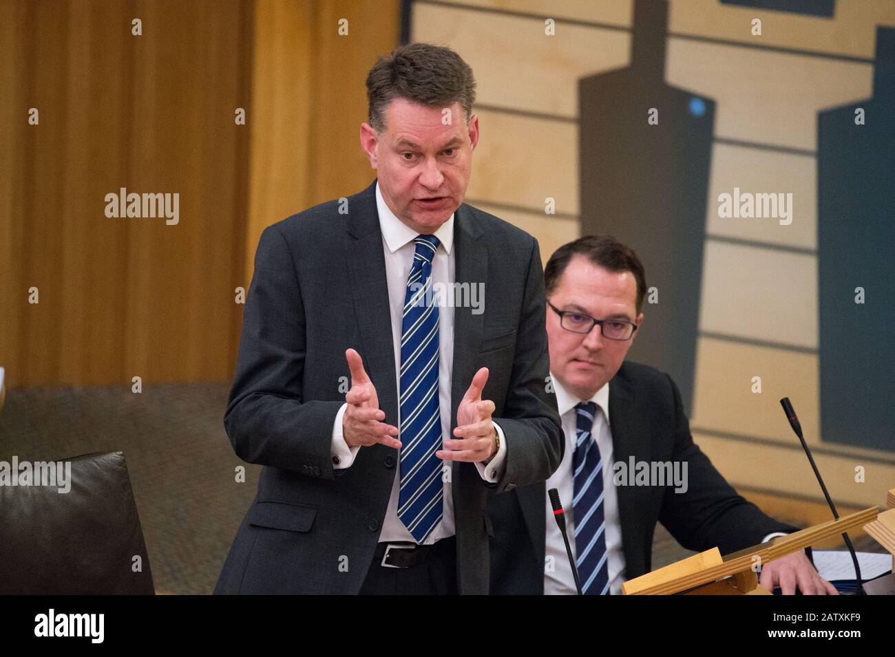 Édimbourg, Royaume-Uni. 5 février 2020. Photo : Murdo Fraser Msp - Secrétaire Du Cabinet Fantôme Pour Les Finances. Débat Du Parti Conservateur : Crédit Financier : Colin Fisher/Alay Live News Banque D'Images