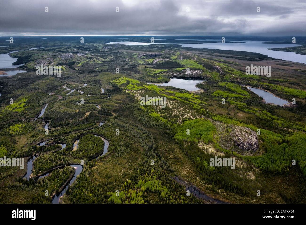 Chemin De La Baie James Photo Stock Alamy