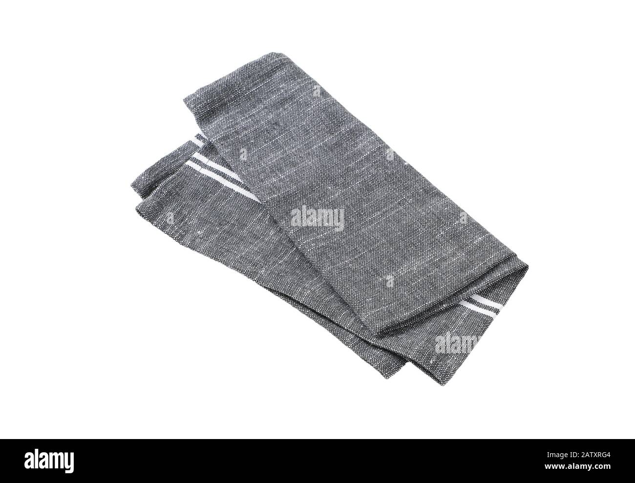 Tapis gris ou torchon isolé sur blanc Banque D'Images Tapis gris ou torchon isolé sur blanc Banque D'Images