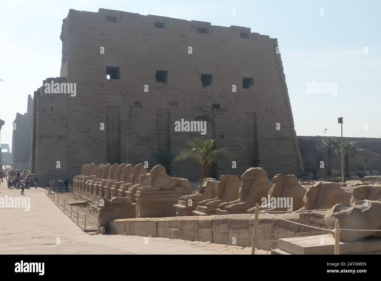 Égypte : le Temple de Karnak, près de Luxor Banque D'Images