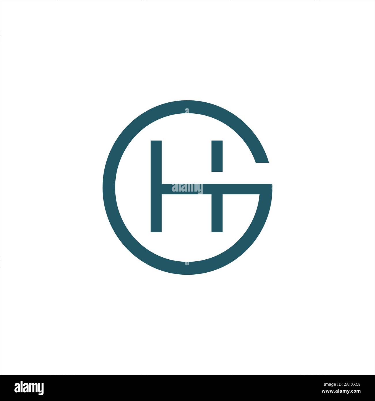 Modèles de vecteur de logo gh ou hg de la lettre initiale Illustration de Vecteur