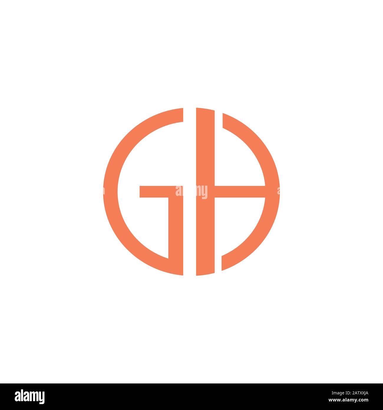 Modèles de vecteur de logo gh ou hg de la lettre initiale Image ...