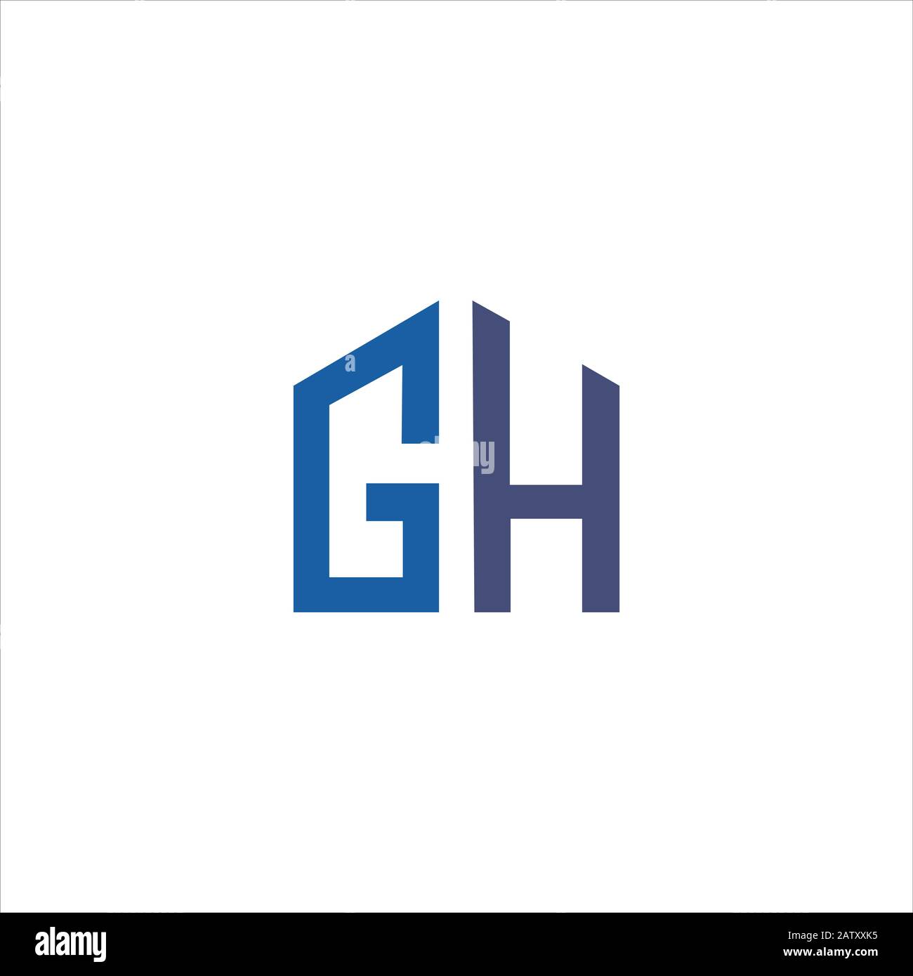 Modèles de vecteur de logo gh ou hg de la lettre initiale Image ...