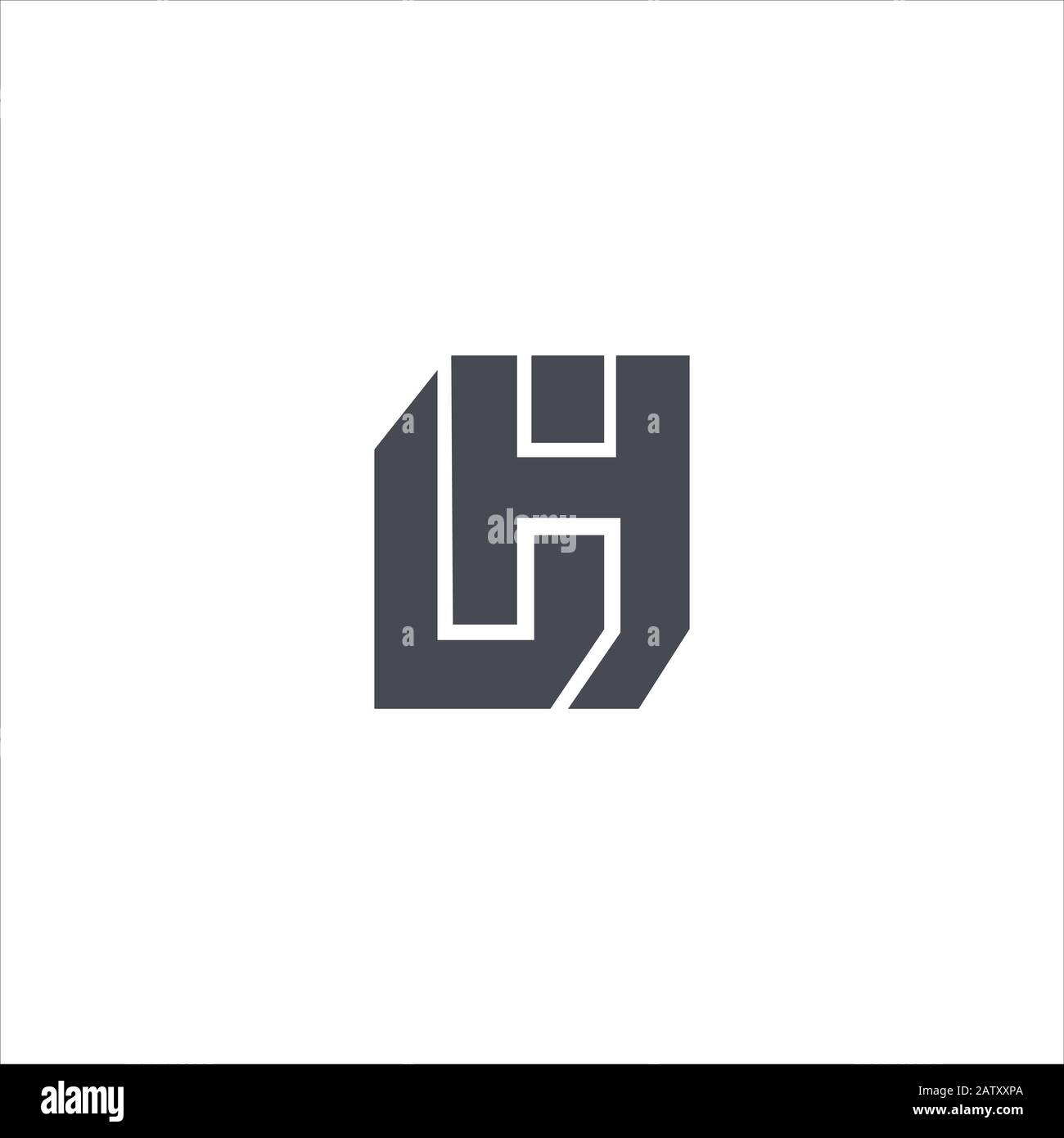 Modèles de vecteur de logo gh ou hg de la lettre initiale Illustration de Vecteur