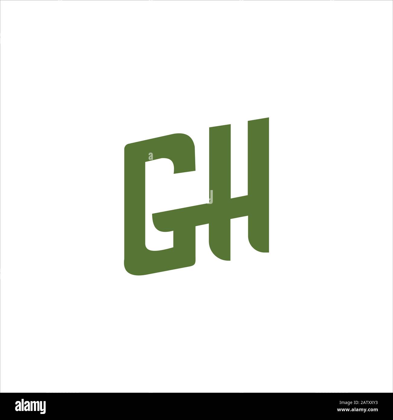 Modèles de vecteur de logo gh ou hg de la lettre initiale Image ...