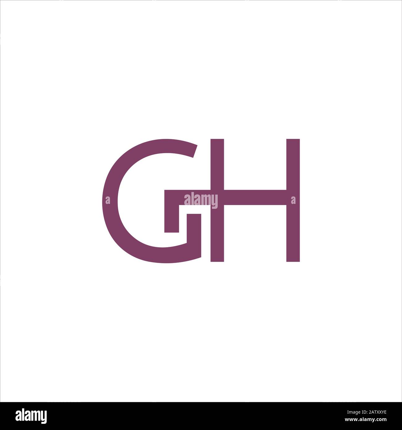 Modèles de vecteur de logo gh ou hg de la lettre initiale Image ...