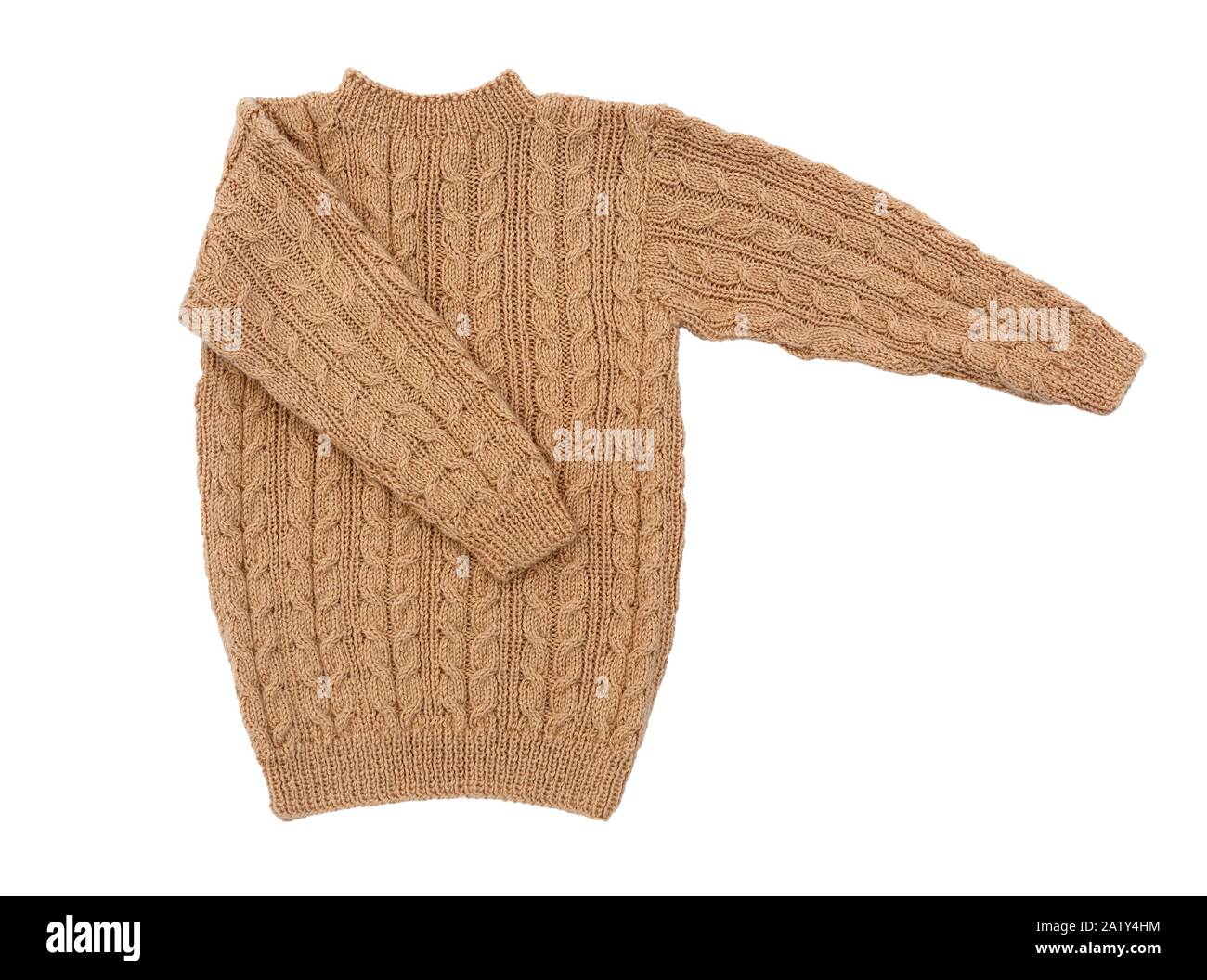 Pull isolé sur fond blanc. Enfants chaud pullover. Pull d'hiver. Banque D'Images