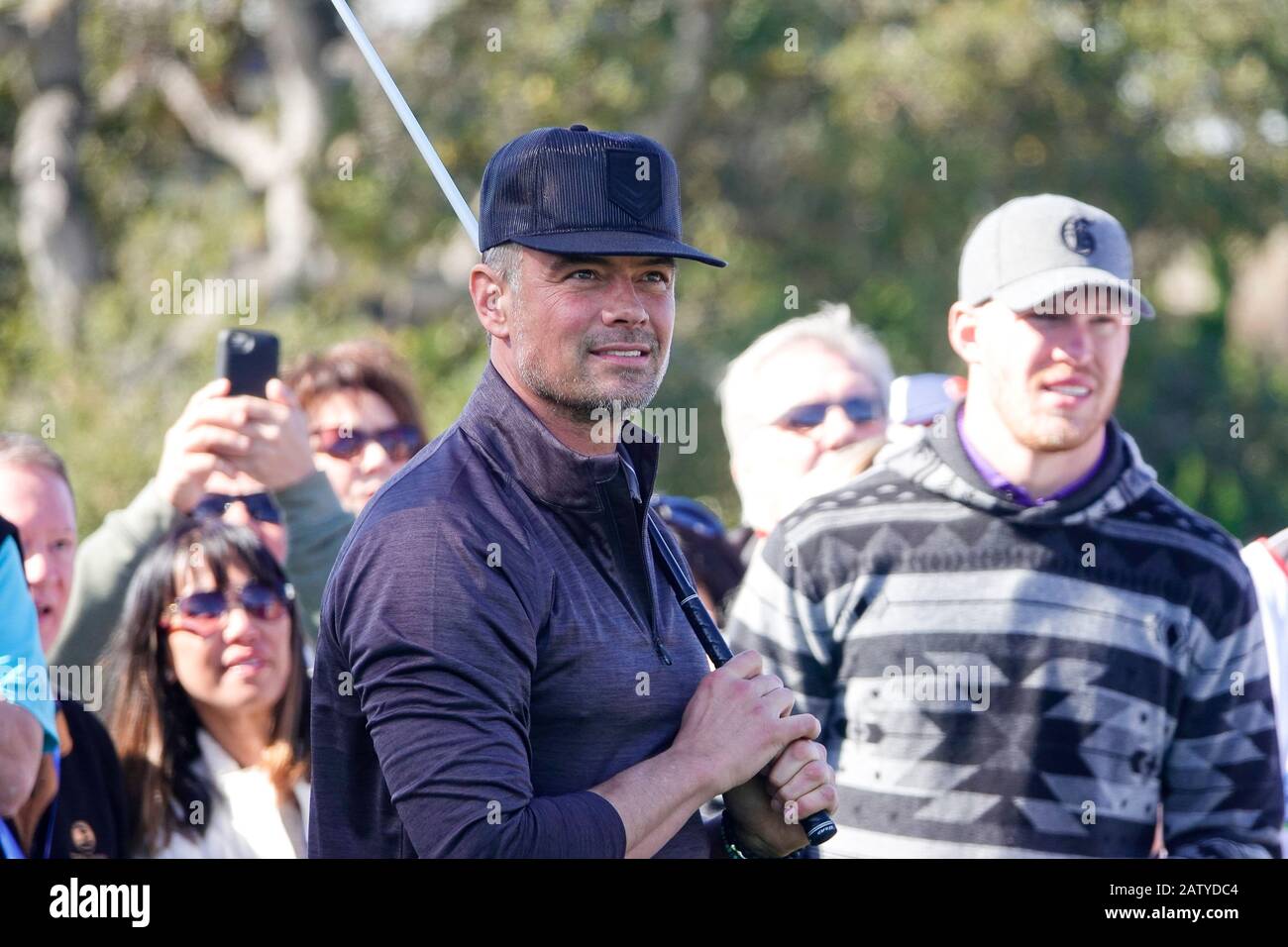 Pebble Beach, États-Unis. 05 février 2020. Monterey, Californie, États-Unis le 5 février 2020 Josh Duhamel est partie au 3 M Celebrity Challenge pour ses différents organismes de bienfaisance avant l'événement DE golf AT&T Pro-Am PGA à Pebble Beach Credit: Motofoto/Alay Live News Banque D'Images