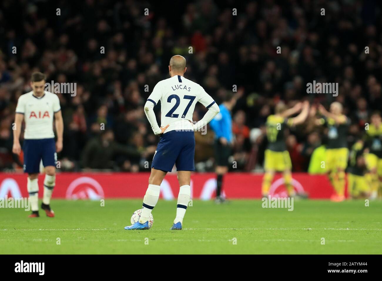 Londres, Royaume-Uni. 5 février 2020. Lucas Moura de Tottenham lors du match de la FA Cup entre Tottenham Hotspur et Southampton au stade Tottenham Hotspur, Londres, le mercredi 5 février 2020. (Crédit: Leila Coker | Mi News) Usage Éditorial Seulement Crédit: Mi News & Sport /Alay Live News Banque D'Images