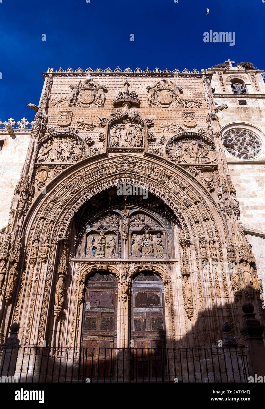 Iglesia de Santa María la Real. Aranda de Duero. Burgos. Castille León. España Banque D'Images