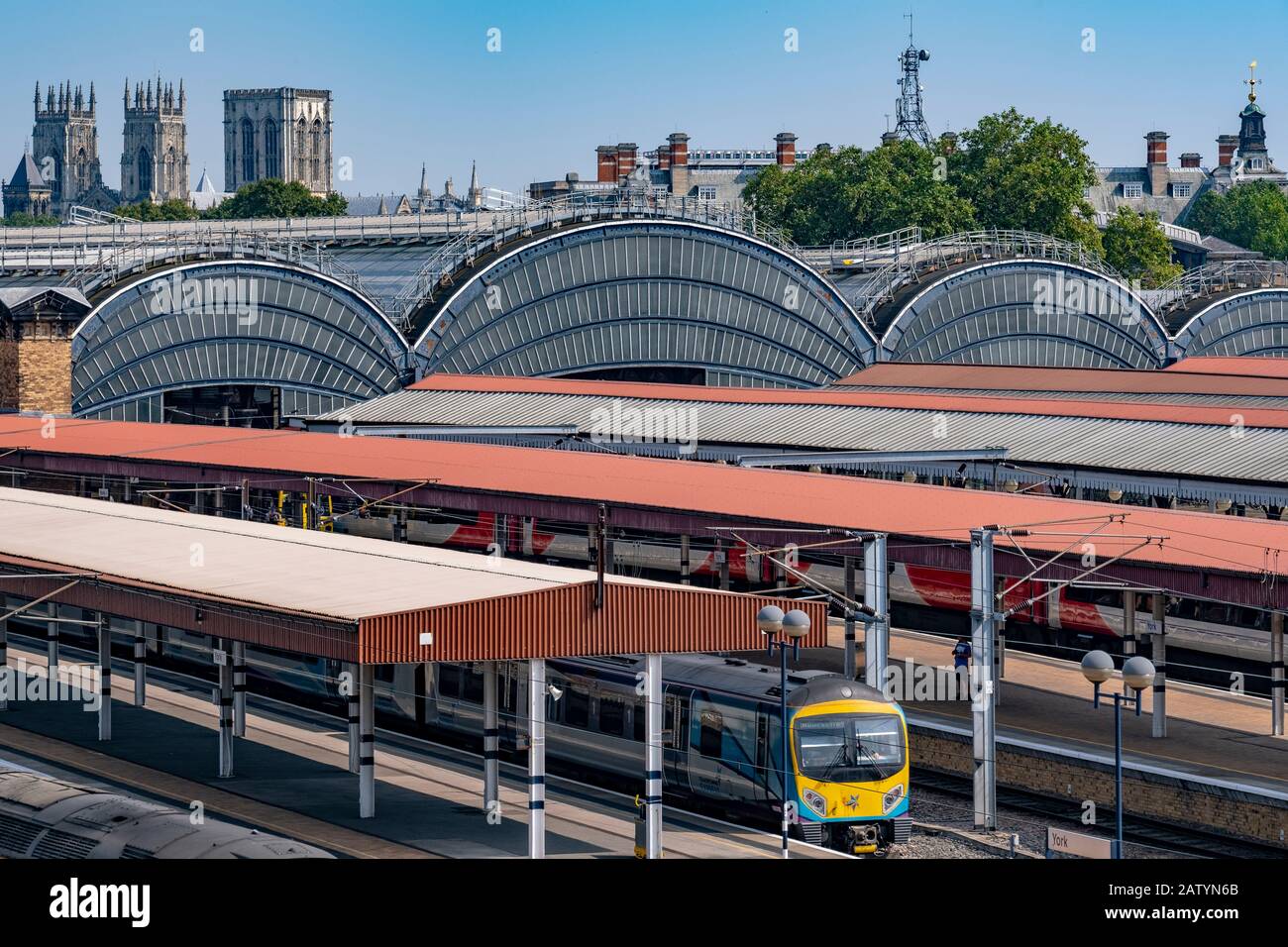 La gare de York Banque D'Images