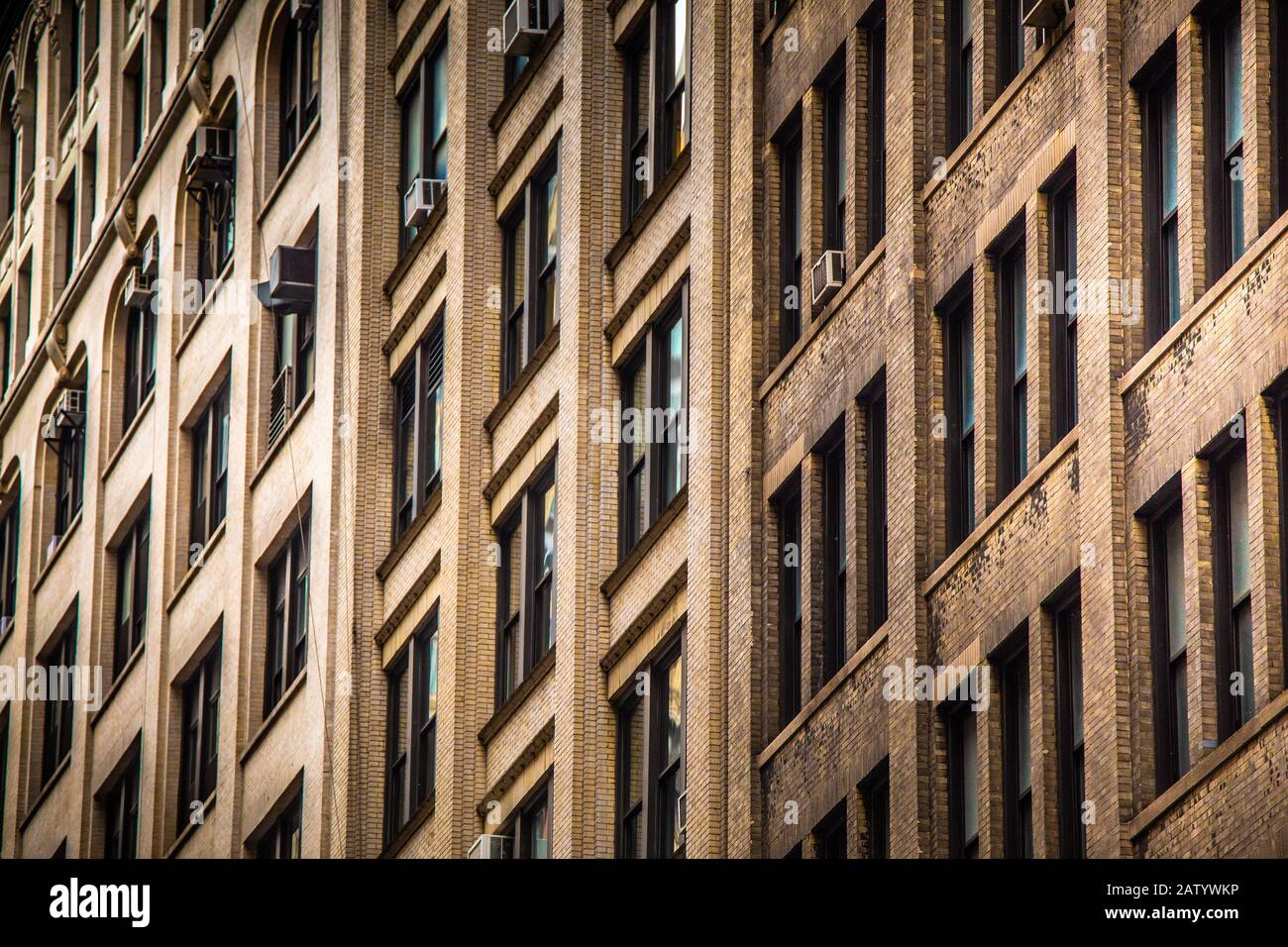 Architecture de l'immeuble d'appartements de New York vue de l'extérieur Banque D'Images