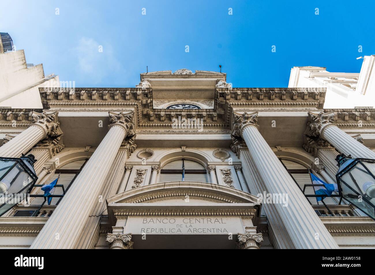 Bâtiment de la Banque centrale d'Argentine à Buenos Aires. Banque D'Images