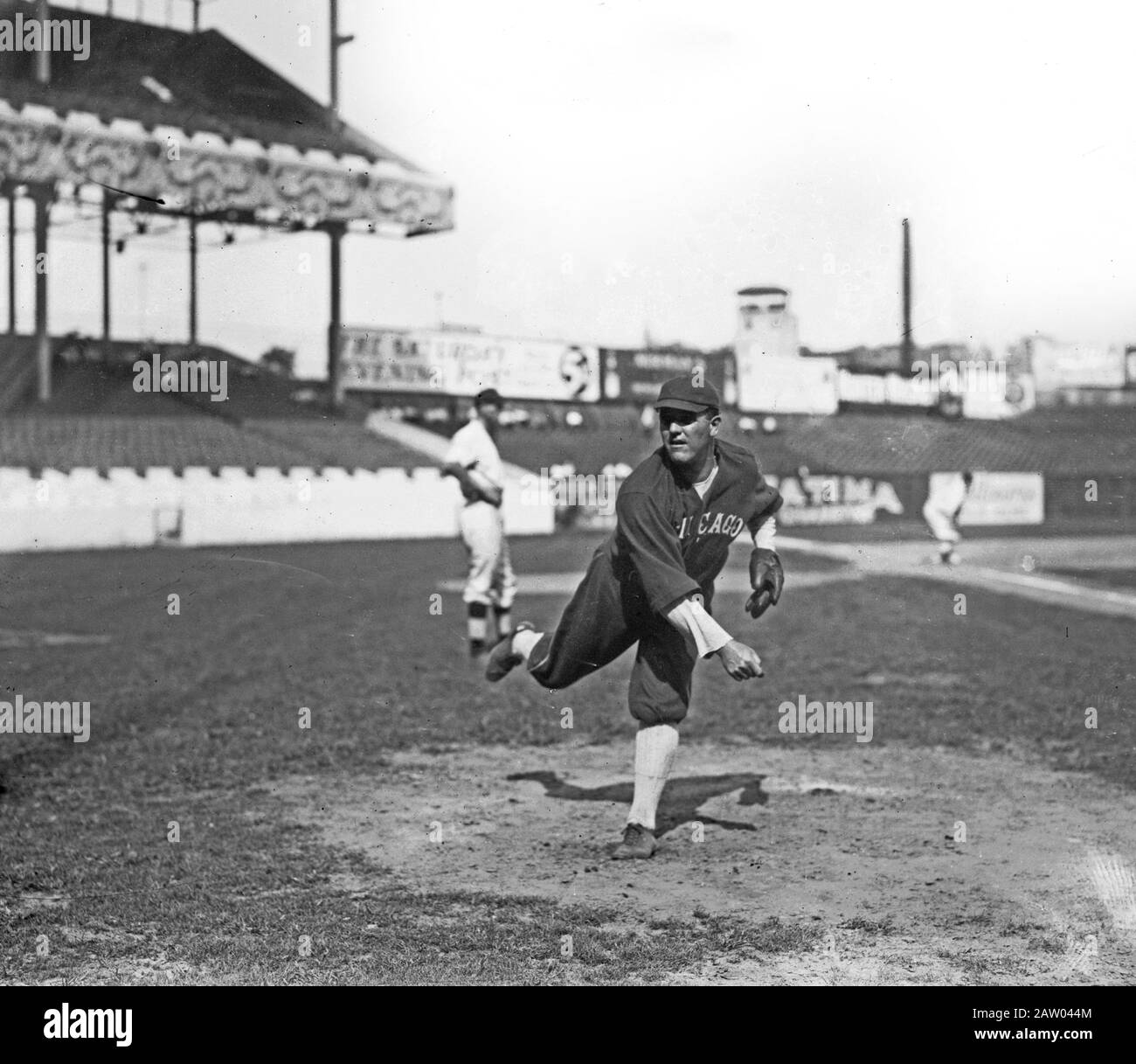 Eddie Cicotte, Chicago al, à Polo Grounds, NY CA. Septembre 1913 Banque D'Images