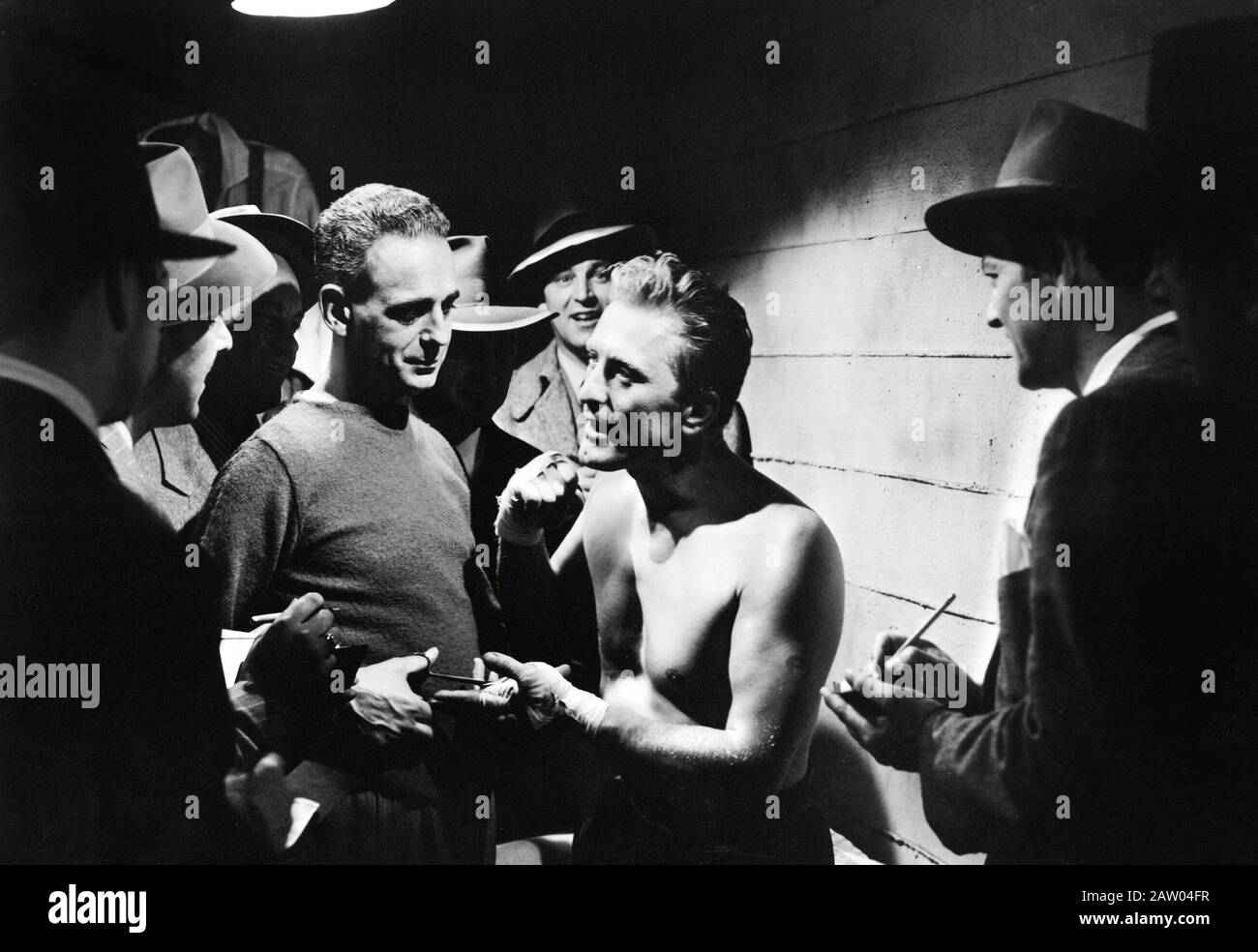 Paul Stewart, Kirk Douglas, « Champion » (1949) United Artists Banque D'Images