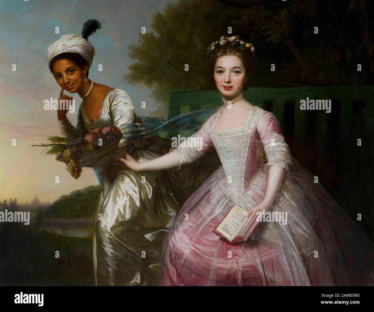 Portrait de Dido Elizabeth Belle Lindsay (1761-1804) et de sa cousine Lady Elizabeth Murray (1760-1825) Banque D'Images