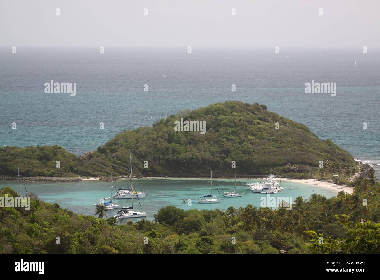 La voile les Grenadines Banque D'Images