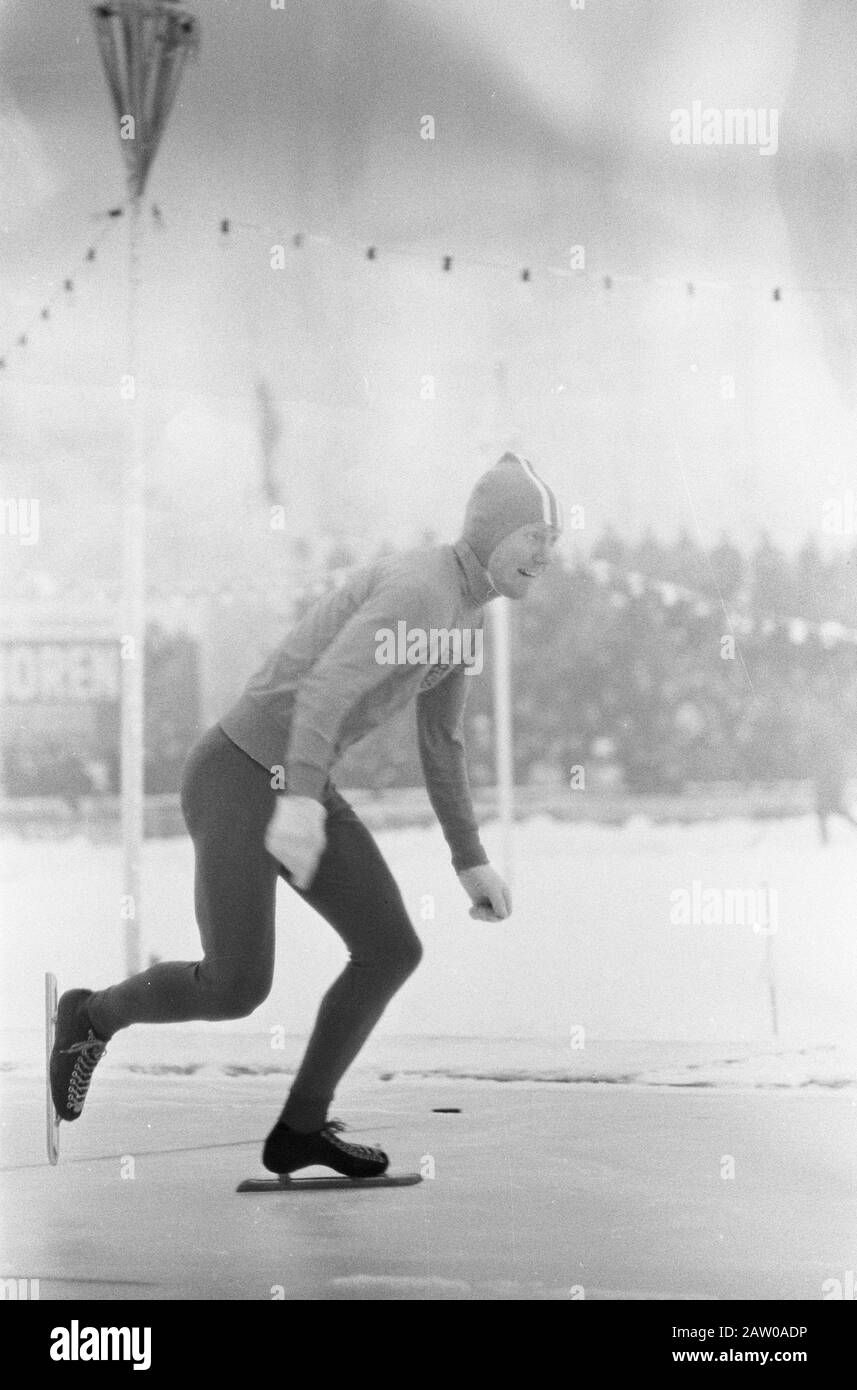 Championnat néerlandais de patinage de vitesse en 1967 au Jaap Eden Baan Date : 7 janvier 1967 lieu : Amsterdam mots clés : patinage Banque D'Images