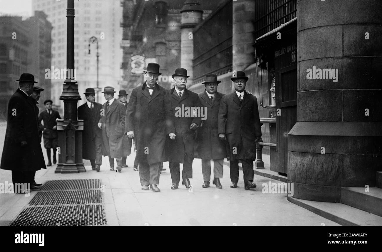 U. S. Marshall Henkel, général José Santos Zelaya, ancien président du  Nicaragua; et W.G. Dempsey (L à R) CA. 1913 Photo Stock - Alamy