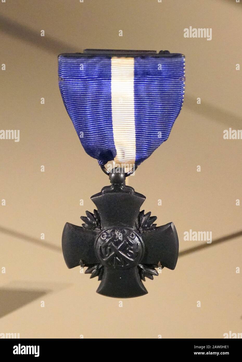La Nouvelle-Orléans, Louisiane, États-Unis - 5 février 2020 - Médaille de la Croix de la Marine américaine Banque D'Images