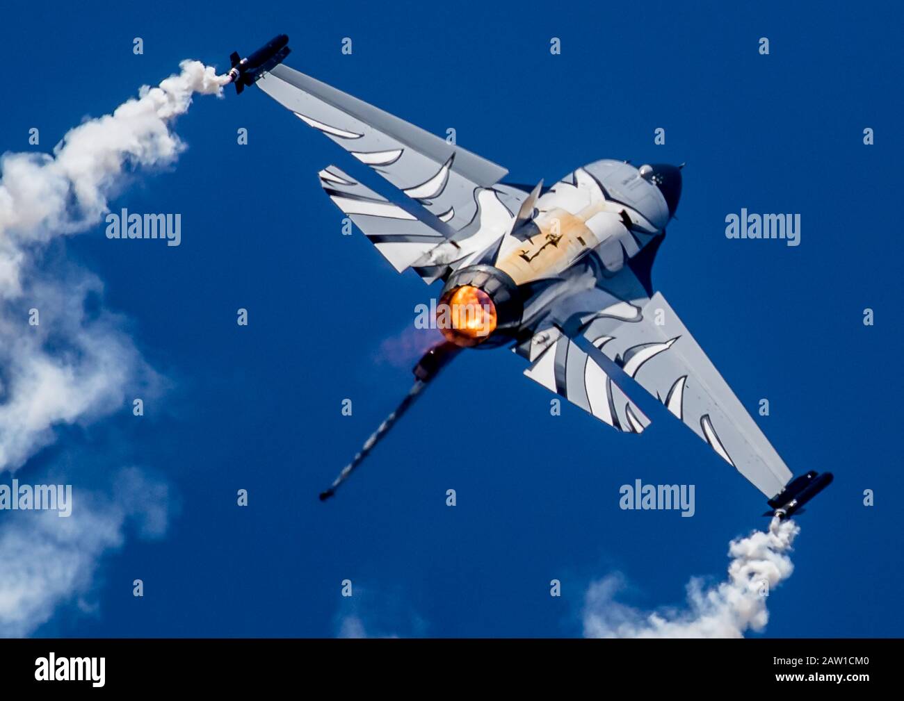 Affichage de l'air F-16 belge Banque D'Images