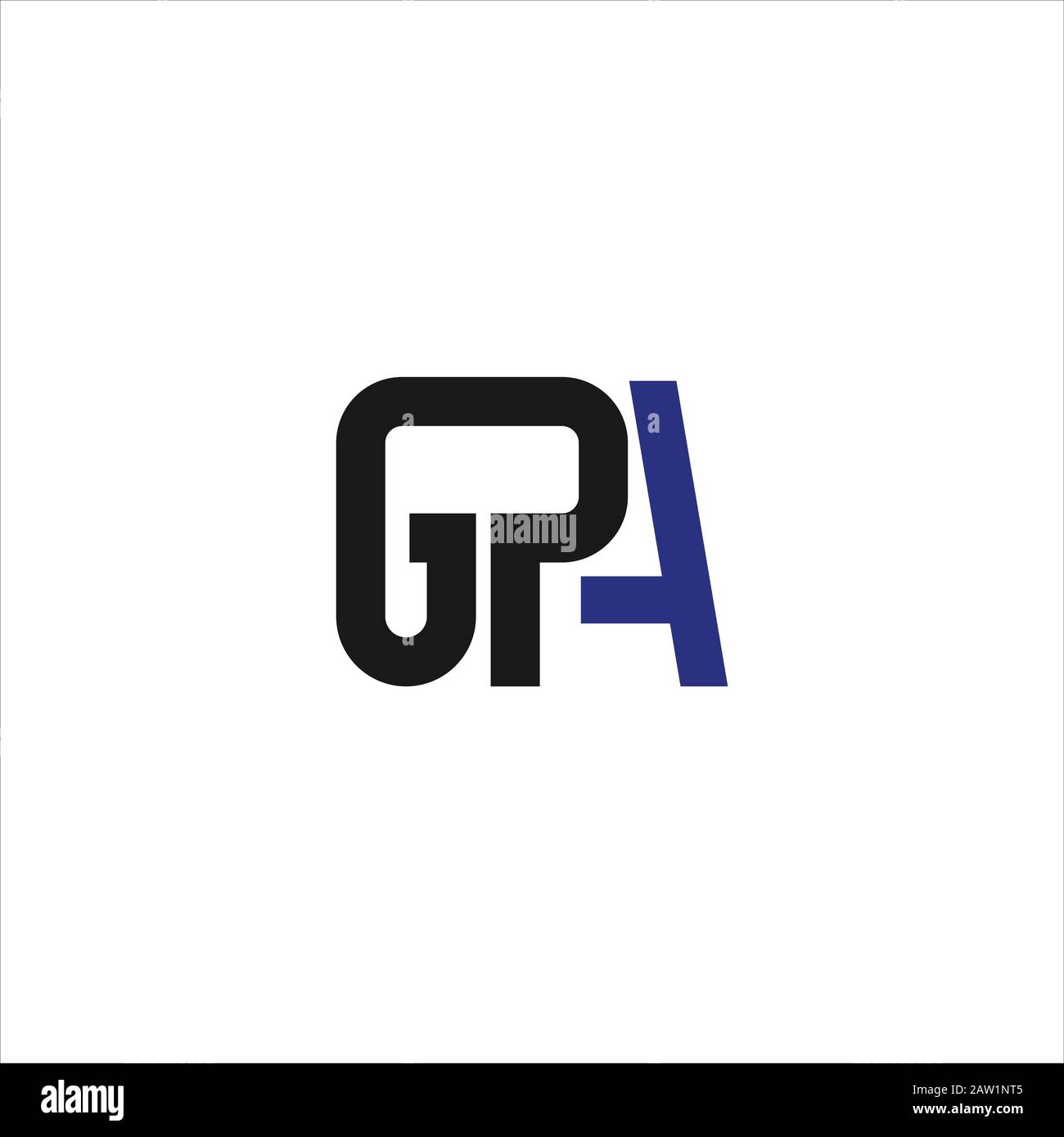 lettre initiale gp ou pg logo vectoriel design Illustration de Vecteur