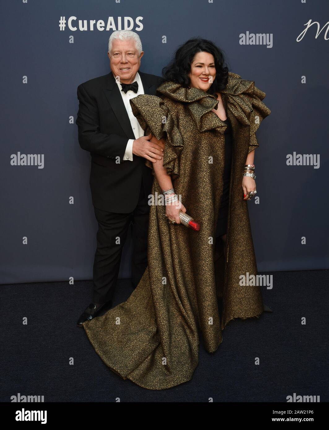 05 février 2020 - New York, New York - Dennis Basso et Ashley Longshore au Gala de l'AMFAR New York 22ème avantage annuel pour la recherche sur le SIDA à Cipriani Wall Street. (Image crédit : © Ylmj/AdMedia via ZUMA Wire) Banque D'Images