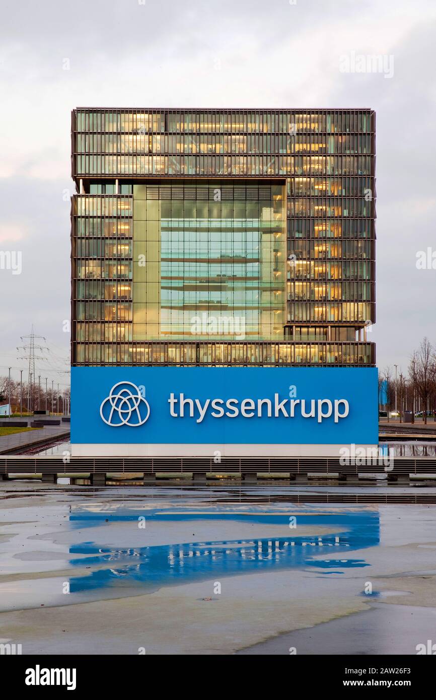 ThyssenKrupp siège premier trimestre, Allemagne, Rhénanie-du-Nord-Westphalie, région de la Ruhr, Essen Banque D'Images