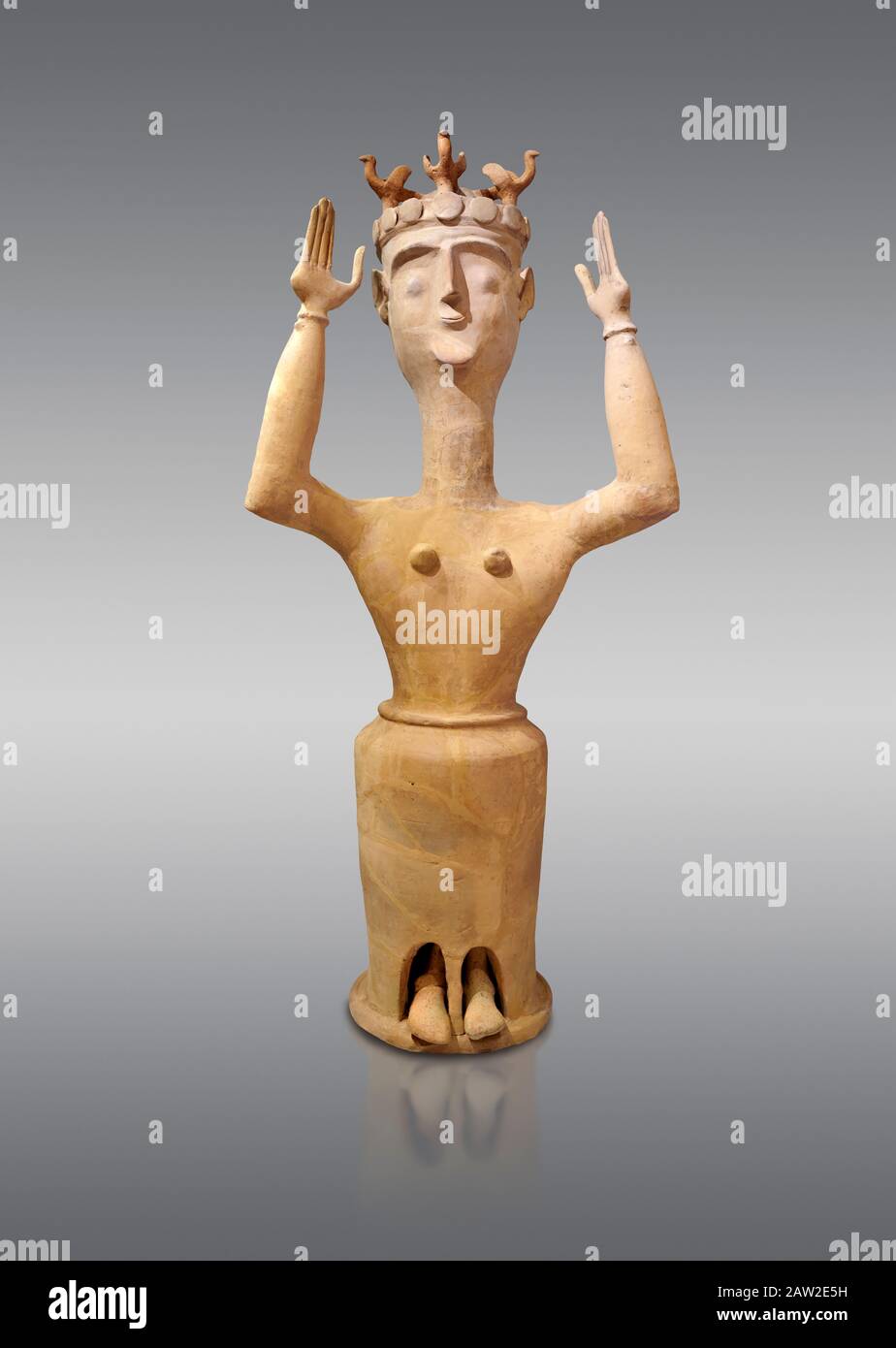 Statuette religieuse minoenne Banque de photographies et d’images à ...