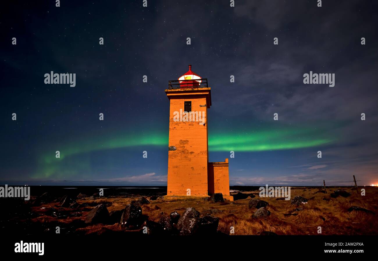 Northern Lights sur l'Islande Banque D'Images