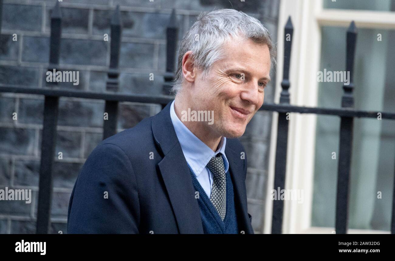 Londres, Royaume-Uni. 6 février 2020. Lord Zac Goldsmith, ministre d'État à l'Environnement et au développement international, quitte une réunion du Cabinet au 10 Downing Street, Londres Credit: Ian Davidson/Alay Live News Banque D'Images