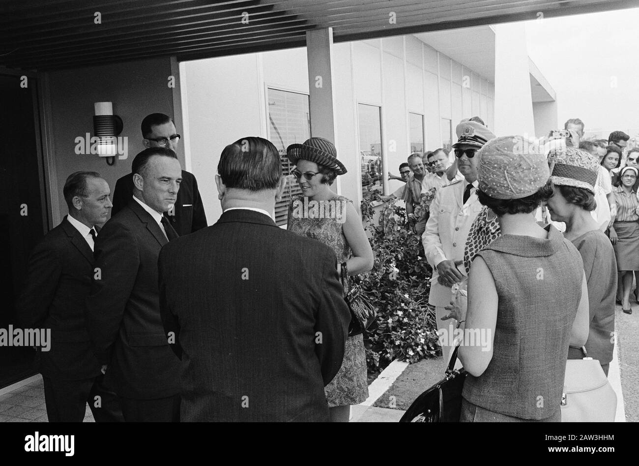 Princess Beatrix À Aruba Date : 2 Mars 1965 Lieu : Aruba Mots Clés : Visite Nom De La Personne : Beatrix, Princess Banque D'Images