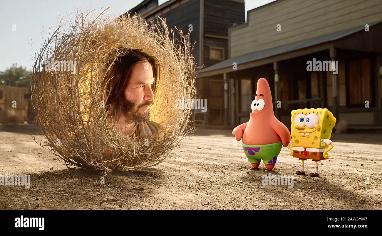 ÉTATS-UNIS. Keanu Reeves dans une scène de ©Paramount Pictures film: The SpongeBob Movie: Eponge on the Run (2020). Intrigue : après que le bien-aimé animal de compagnie de SpongeBob Gary est escargot, il et Patrick s'embarquent dans une aventure épique à la Ville perdue de la ville de l'Atlantique pour ramener Gary à la maison. REF: LMK110-J6195-050220 Fourni par LMKMEDIA. Éditorial Uniquement. Landmark Media n'est pas le détenteur des droits d'auteur de ces photos de films ou de télévision, mais fournit un service uniquement pour les prises de presse reconnues. pictures@lmkmedia.com Banque D'Images