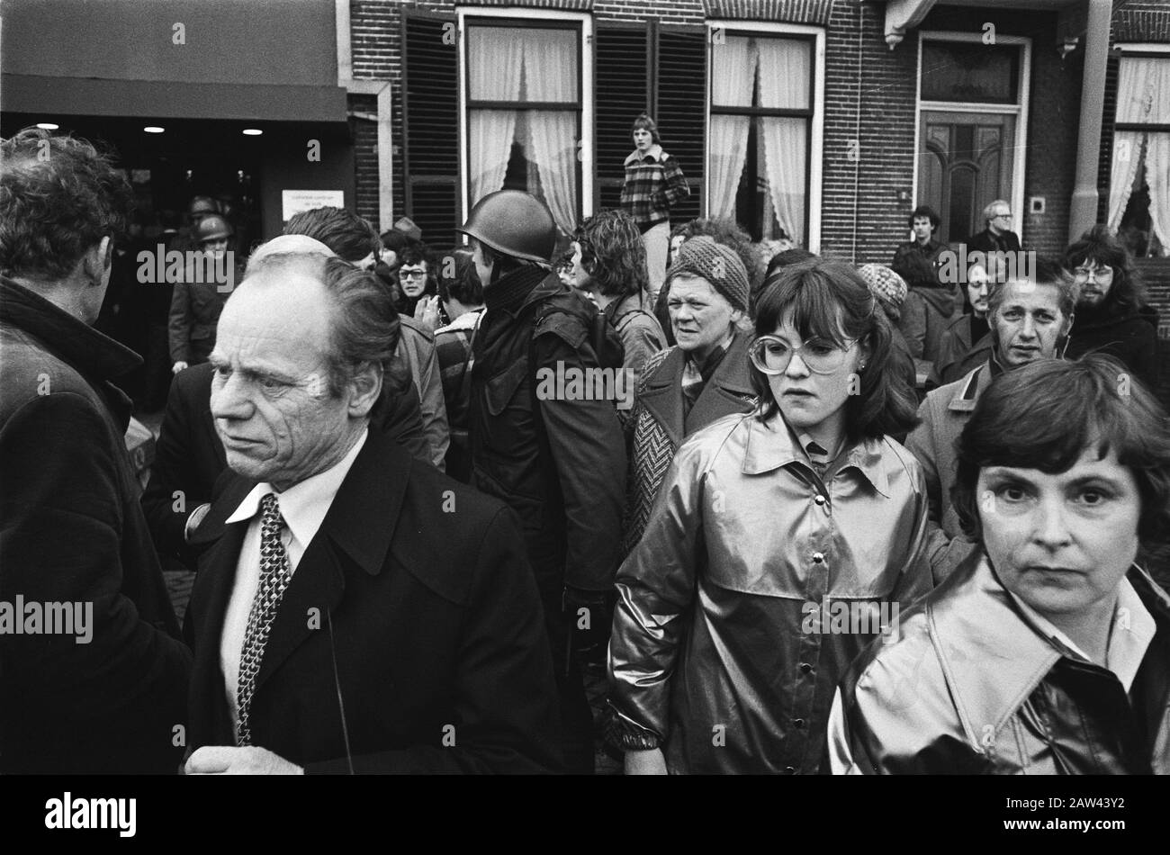 County Hall à Assen occupé par Moluccans; Freed otages Date: 14 mars 1978 lieu: Assen mots clés: Province HOUSE, libération, occupation, otages Banque D'Images