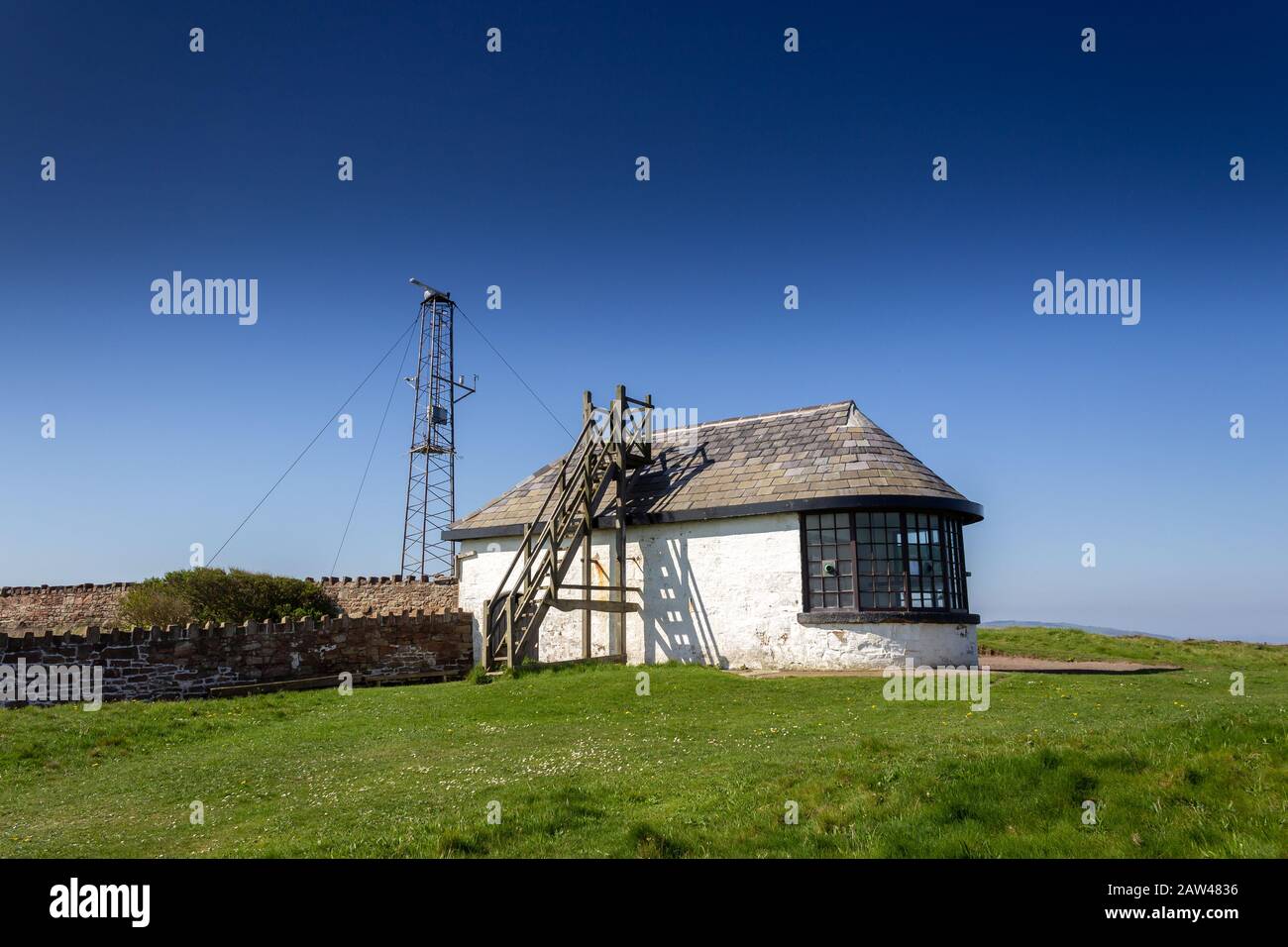 Telegraph station, île de Hilbre, Wirral Banque D'Images