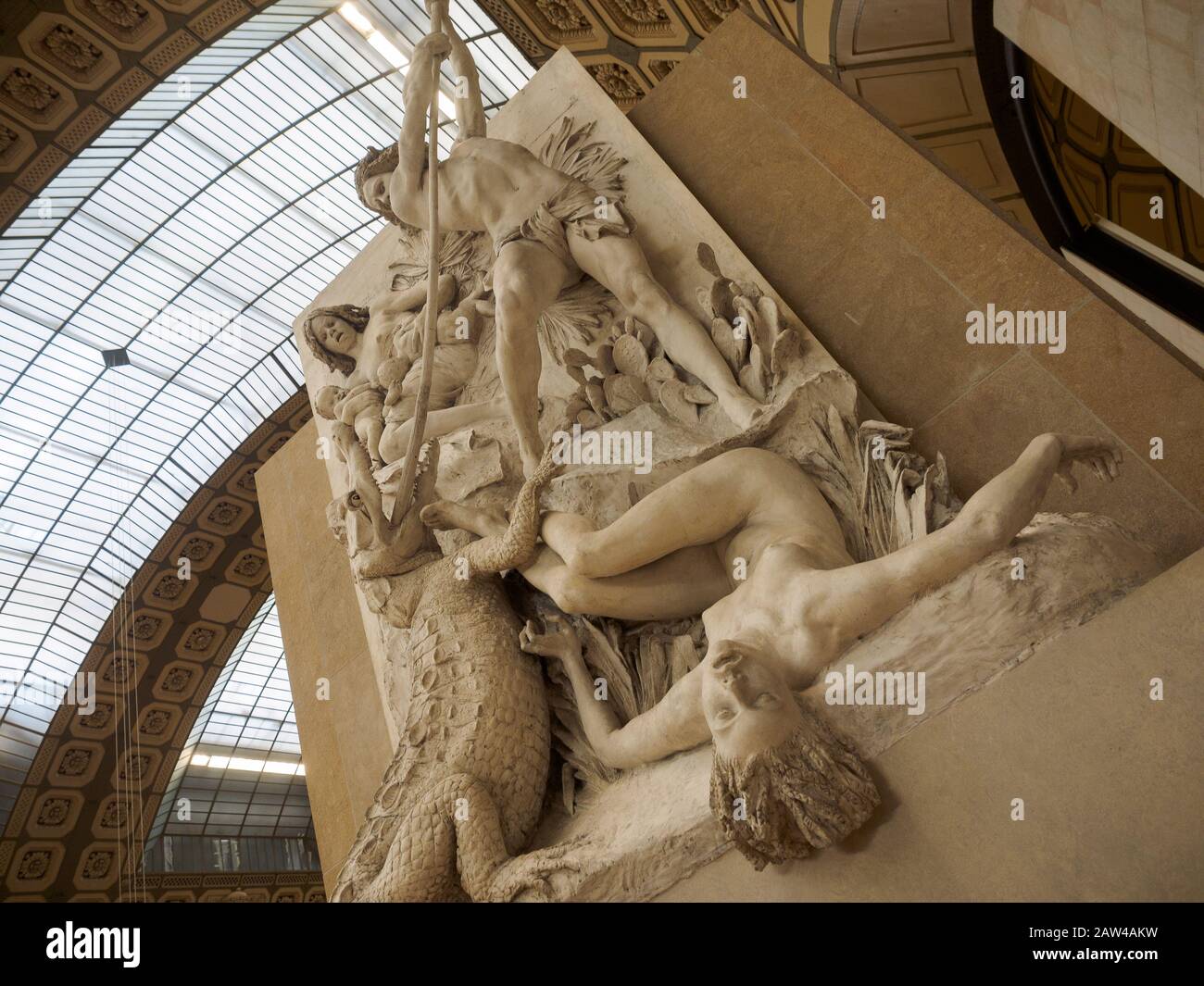 Paris, France - 19 Mars 2019. Intérieur du Musée d'Orsay à Paris, France. Le musée abrite la plus grande collection d'impressionnistes et de post-imp Banque D'Images