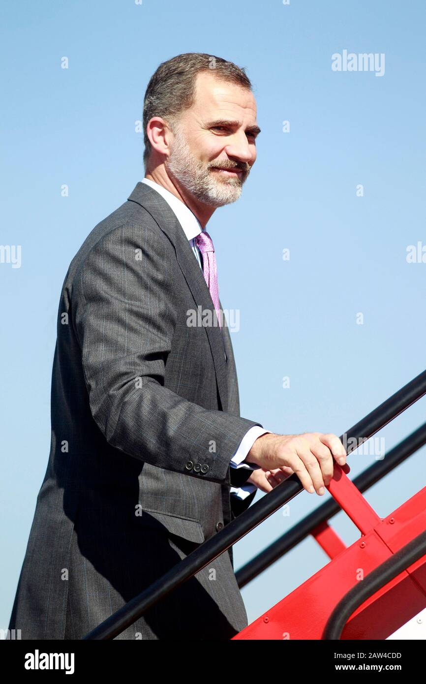 Le roi Felipe VI d'Espagne au revoir avec mention avant leur visite officielle au Royaume-Uni. 11 Juillet 2017. (ALTERPHOTOS/Acero) Ni Banque D'Images