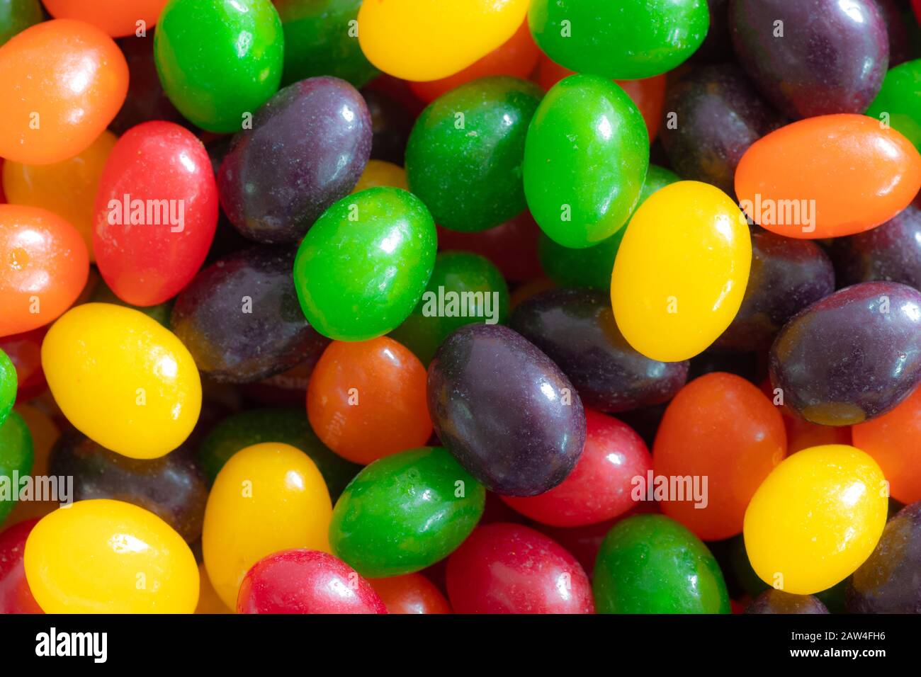 Gros grains de gelée colorés Banque D'Images
