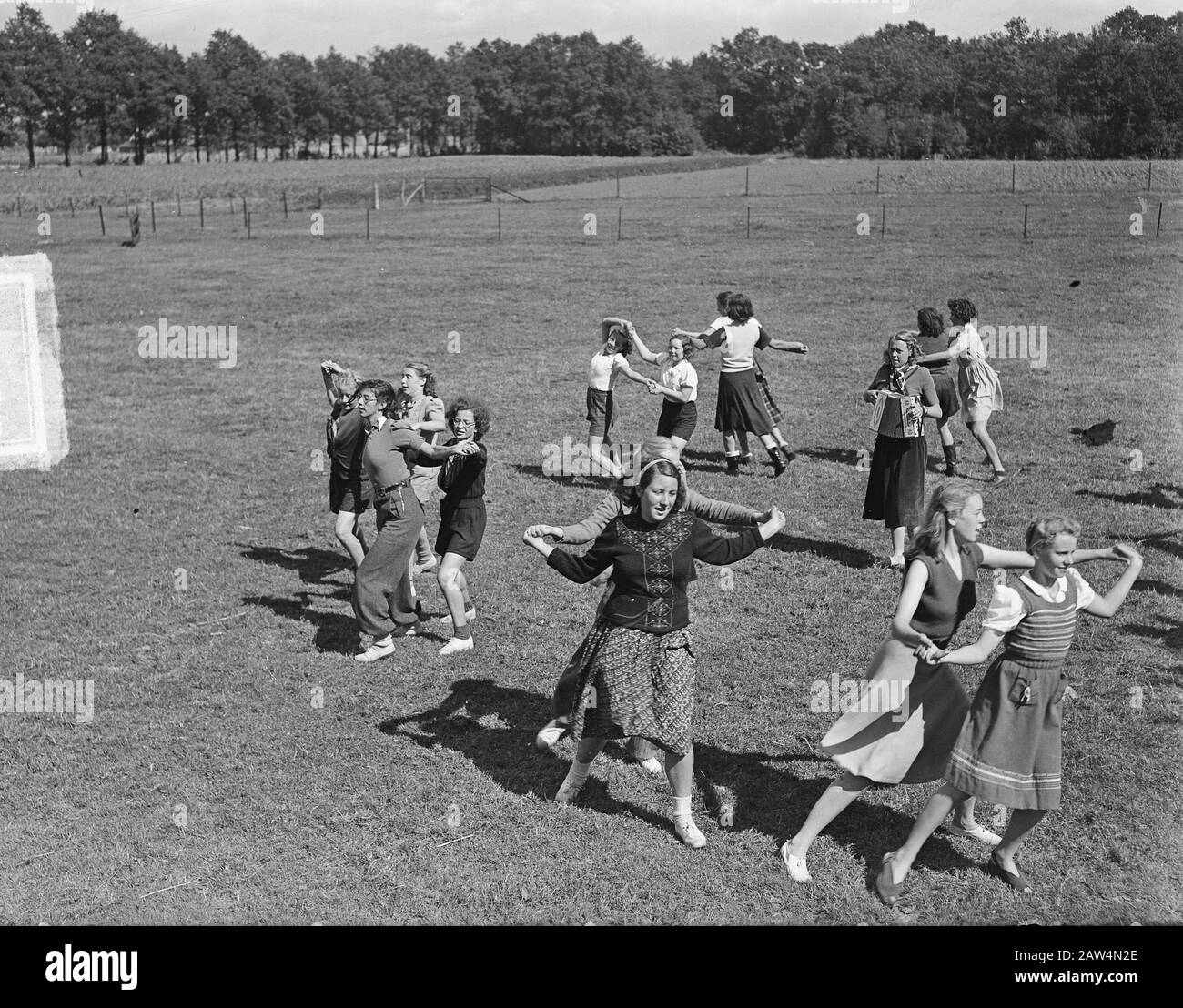 Recevoir Royal Fanfare Corps Luxembourg Date: 6 Août 1951 Mots Clés: Recettes Banque D'Images