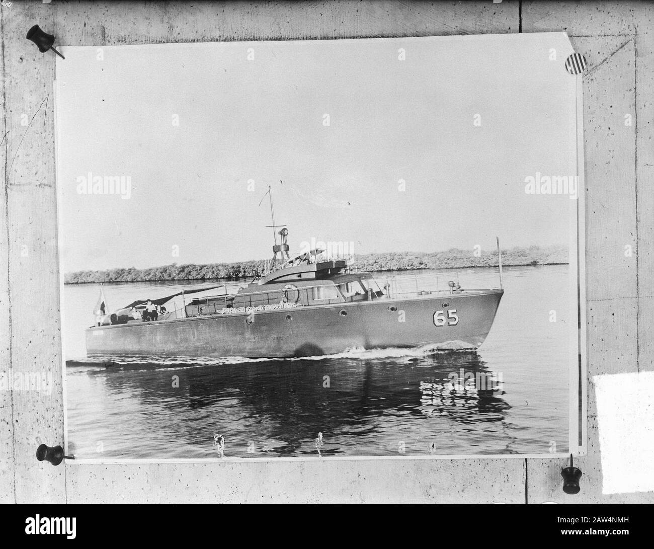 Motor Torpedo Type Higgins Date : Non Daté Mots Clés : Marine, Bateaux Nom De La Personne : Higgins Nom De L'Établissement : Royal Navy Banque D'Images
