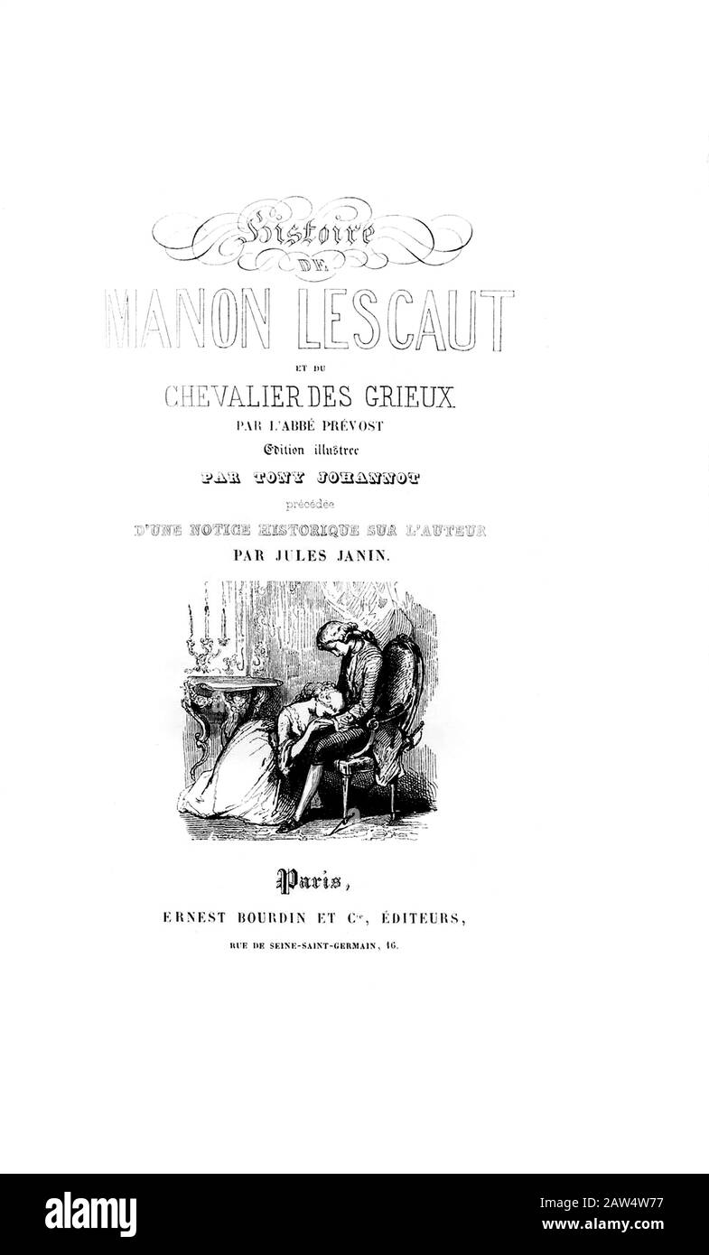 Prevost Manon Lescaut Banque D'images Noir Et Blanc - Alamy